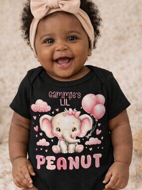 Baby Onesie | Gammie's Lil Peanut | Ready To Ship, Ships Within 24 Hours